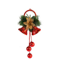 东龙浩宇 琳杰圣诞铃铛15CM宽35CM圣诞双铃铛圣诞树挂件圣诞节装饰铃铛饰品