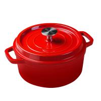 斯阁睿 珐琅铸铁锅炖锅汤锅搪瓷煲汤锅 SGR-CJ002 φ24CM 红色