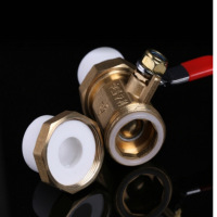 (ZD) 热熔球阀ppr双活接球阀 4分 单位:个