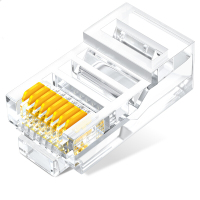 山泽SJ-51008P8C超五类网络水晶头100个 单位:盒