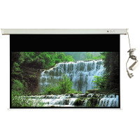 红叶(HONG YE) 红叶电动投影幕布120寸16:9高清3D4K电动拉线幕 白软幕