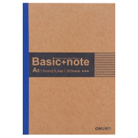 得力 7672 无线本笔记本作业本胶装本 A5/30页