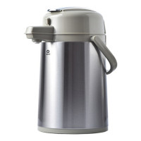 清水（SHIMIZU）不锈钢保温瓶玻璃内胆气压壶保温壶热水瓶气压暖壶SM-3172 2500ml砂光