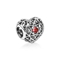 PANDORA潘多拉 925银串饰一月925银+红色石榴石串饰 791784GR