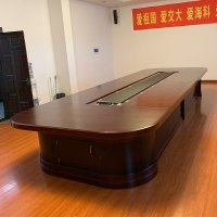 Aibik 电动餐桌φ3200*760 电动遥控转盘(台面、转盘、花板:实木多层板贴科技樱桃直纹木皮)