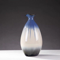 Zs-花瓶陶瓷摆件干花装饰客厅插花瓷器 个