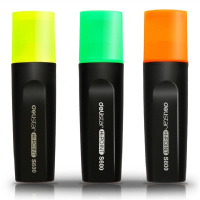 得力(deli)3色荧光笔考试复习重点标记笔 手帐可用水性记号笔 1支