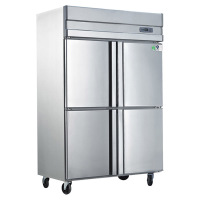 不锈钢四门冰柜保鲜柜