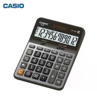 CASIO卡西欧DX-120B经典款银色商务型财务会计办公金属面板计算器大号大屏大按键计算机