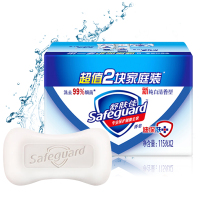 舒肤佳(Safeguard )纯白清香型香皂115克X2