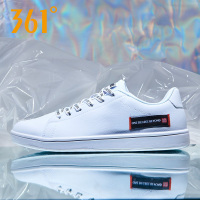 361男鞋运动鞋2019冬季新款皮面防水板鞋361度秋季透气男士休闲鞋