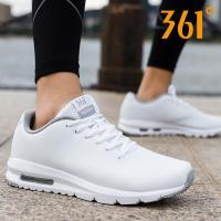 361度男鞋跑步鞋2019夏季新款皮面防水气垫鞋361休闲运动鞋男