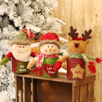 圣诞节 雪人公仔糖果罐