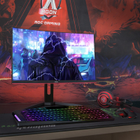 AOC 23.6英寸显示器 C24G1曲面显示器