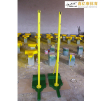 鑫亿康XYKPYW-022 移动式羽毛球柱标准羽毛球网架1副(含网)颜色随机