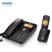 飞利浦DCTG182 数字无绳 子母家用电话机 双免提 无线座机 一拖一