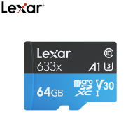雷克沙(LEXAR) 64G 读取95MB/s TF卡 UHS-I V30 A1 U3 633x 高速存储卡