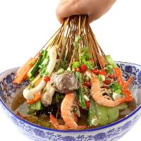 爱蜀味 四川藤椒味钵钵鸡 藤椒味不辣调料 乐山钵钵鸡 冷锅串串香底料320克 带竹签20根