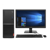 联想（Lenovo）M6603K台式主机 21.5显示器（I5-7400 4G 1T固态 无光驱+2G显卡 黑色）