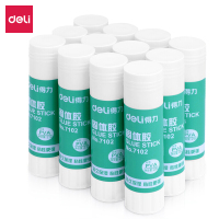 得力(deli)21g高粘度PVA固体胶水 12支/盒 办公用品 7102