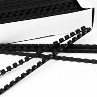 得力(deli)3834装订胶圈 21孔 8mm 100支/盒