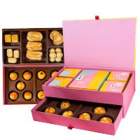 新雅 糕点年货礼盒锦上添花凤梨曲奇蝴蝶酥930g