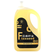 黄金树亚麻籽油 物理压榨食用油植物油 1.8L瓶装