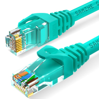SAMZHE WXL-6020 浅绿色2米 CAT6千兆八芯双绞六类电脑网络跳线