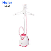 海尔(Haier) 挂烫机 立式强力蒸汽1500W 1.8L水箱 四档调节双重保护高温熨烫杀菌粉白色 HGS-1841