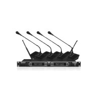 恩星(ENXING)V-1004 一拖4会议鹅颈式麦 克 风 220V 24W均 衡 器(贝尔头连接线 无杂音 声音清)