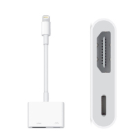 Apple苹果闪电数字影音转换器 闪电/USB-C转hdmi转接头 手机视频转换线/笔记本电脑投影仪 闪电接口转换器