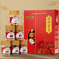 阿甘正馔(A'GAN) 花开富贵 休闲零食礼盒 坚果 核桃 开心果 花生 杏仁 葡萄干 瓜子仁