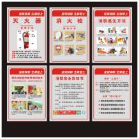 淮海消防安全宣传挂图 50*70背胶贴纸 图片仅供参考 以实物为准