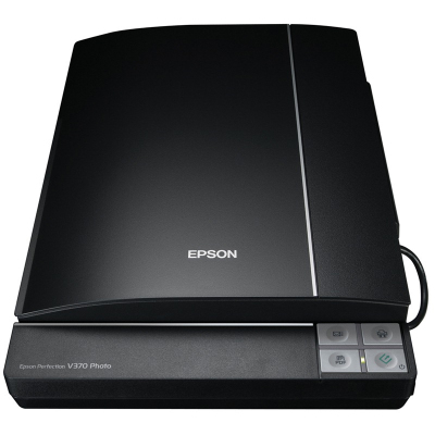 爱普生(Epson) V370 A4商务彩色影像/实物平 板 式扫 描 仪(黑色)