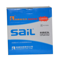 风帆（sail）免维护电瓶 蓄电池 55D23L 6-QW-60(550)-L 12V 60AH 220*170*200