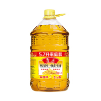 鲁花 食用油 5S 物理压榨 压榨一级 花生油5.7L(新老包装随机发放)