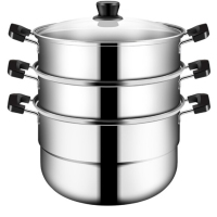 艾炊(AICHUI) LH 多用三层不锈钢蒸锅 40cm