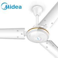 美的(Midea) 吊扇56寸家用客厅电风扇静音铁叶大风力宿舍工厂工业楼顶扇FC56 白色 FC140-BA