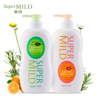 资生堂 惠润（SUPER MiLD）保湿滋润沐浴露套装（果味香沐浴乳650ml+柑桔香沐浴乳650ml）