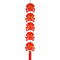 SCP 5头双鱼中国结 SCP-13200 春节挂饰节日喜庆装饰挂件(20条起订)