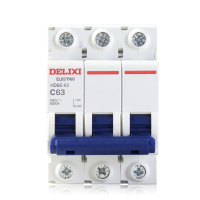 XYSFS DELIXI HDBE-63系列3P短路保护照明插座C型家用空气开关 50A 3P(单位:个)