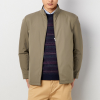 鄂尔多斯ERDOS 立领男装纯色简洁休闲棉服外套男