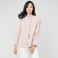 鄂尔多斯 羊毛混纺时尚短款女式大衣