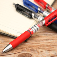 得力(deli) s01/0.5mm按动中性笔软胶手柄签字/蓝色（12支/盒）