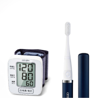 西铁城 CHW301+EHS318睿享手腕式血压计礼盒两件套 电子血压计+电动牙刷