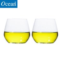 Ocean艾丽斯冷切口薄款果汁杯水杯果汁饮料杯子开水泡茶杯子345ML2只