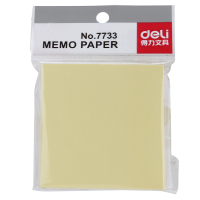 得力deli 便签纸便条纸便签本 7600-W 10本装TZGD