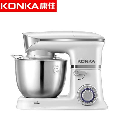 康佳(KONKA)KM-904厨师机家用全自动多功能和面机揉面机搅拌机打蛋器料理机电子式旋钮式 象牙白五合一
