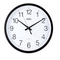 得力(deli)9005-12英寸 现代简约 时尚静音挂钟(计价单位:台)白色