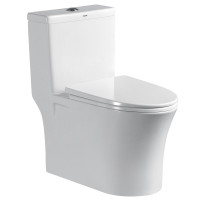 欧泰(OUTAI)马桶抽水坐便器大管道超漩式防臭座便器(雪花釉 脲醛盖板)OT-1210 720x390x765mm